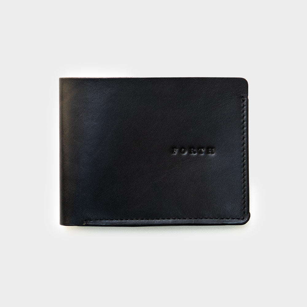 Black leather wallet