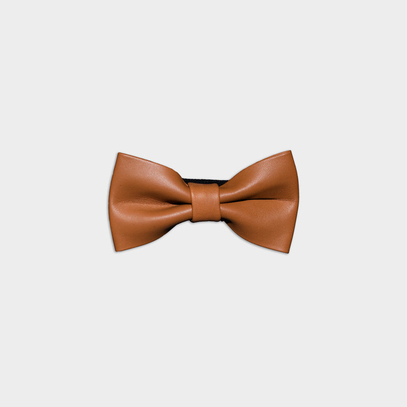 Brown bow tie for men
