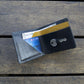 leather wallet card holder with key
