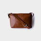 Forth Goods Woman's Everyday Leather Sling Bag - Brown