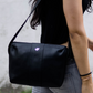 Forth Goods Woman's Everyday Leather Sling Bag - Black