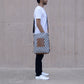 Striped laptop bag