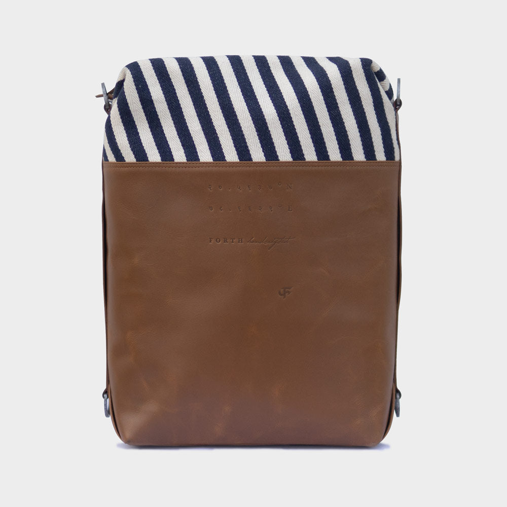 Striped laptop bag
