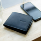 leather wallet card holder with key